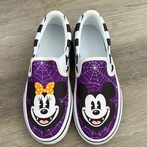 Mickey and Minnie Vampire slip on shoes